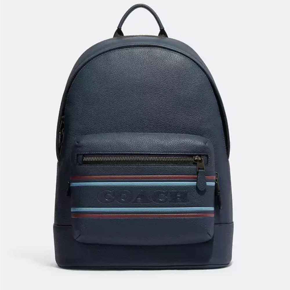NWT Coach West Backpack with Coach Sttipe. - Picture 8 of 8